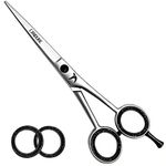 CANDURE Hairdressing Barber Hair Scissor for Professional Hairdressers Barbers Stainless Steel Hair Cutting Shears - For Salon Barbers, Men, Women, Children and Adults