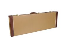 Crossrock Wooden Case Fits Fender Telecaster and Stratocaster Electric Guitars,Vinyl Tweed (CRW620ETW)