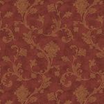 Waverly Inspiration 100% Cotton Duck 54" Jacobean Scroll Red Color Sewing Fabric by The Yard
