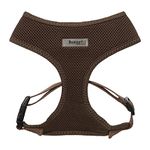 Bunty No Pull Dog Harness Small Dog - Soft, Breathable, Durable and Adjustable Dog, Cat and Puppy Vest Harnesses, Lightweight Anti Pull Dog Harness - Brown, Back D-Ring, Small