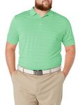 Callaway Men's Golf Short Sleeve Pique Open Mesh Polo Shirt, Vibrant Green, 3X-Large