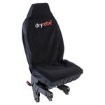 Dryrobe Water-repellent Car Seat Cover (Single), Black/Black