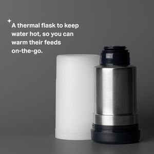 Tommee Tippee Travel Baby Bottle & Food Warmer – Portable Stainless Steel Flask