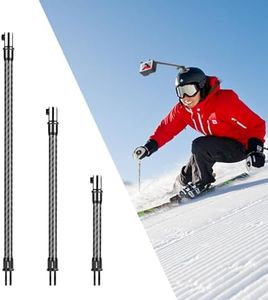 SEASKY T1-2 Carbon Fiber Extension Pole Rod Standard Set Sports Camera Third Person View Video Accessory Compatible with GoPro Hero 12/11/10/9/8 for DJI osmo Action 4/3/2 Sports Camera Accessories