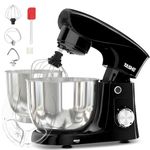 YASHE Stand Mixer, 9.5L 1500W Food Mixer for Baking with Bowl, 10+P Speed Tilt-Head Cake Mixer with Dough Hook, Beater & Whisk, Dishwasher Safe