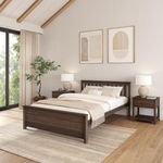 Plank+Beam Headboard Platform Bed, Queen, Walnut