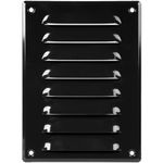 Air Vent Cover Steel Return Air Grilles - for Ceiling and Sidewall - HVAC - with Insect Protection Screen (5.51''x7.48'' Inch, Black)