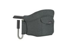 Inglesina Fast Folding Table Seat, Dark Grey (Charcoal Grey), Easy to Carry, Washable, Secure Attachment, Up to 15 kg, 35 x 27 x 42 cm