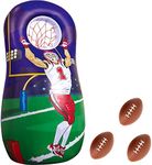 JOiFULi Inflatable Quarterback Football Target Toss Party Game, Sports Toys and Gifts for Kids Boys Girls and Family