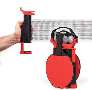 EastPoint Sports Everywhere Table Tennis Net & Paddle Set - Play Ping Pong Anywhere! Retractable Table Tennis Net fits Most Tables up to 60 inches Wide - 2 Table Tennis Paddles and 3 Ping Pong Balls