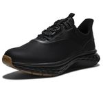 FootJoy Men's Quantum Spikeless Golf Shoes, Black/Black, 9.5