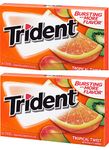 Trident Tropical Twist Imported Sugar Free Gum, 14 Sticks, Mint, 20 count