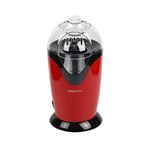 EMtronics EMPM21 Electric Popcorn Maker Machine, Hot Air Pop Corn Popper for Movie Nights, Parties, Sleepovers, 1200 W, Red