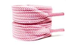 maxstrapz Big Wide Shoelaces 10mm and 15mm Fat Shoe laces for Skate shoes (Pink 15mm)