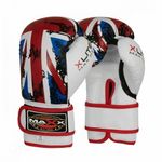 Maxx Kids junior boxing gloves Rex leather UK FLAG Training Glove (UK FLAG, 14oz)