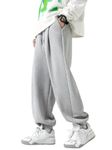 dockstreet Mens Baggy fit Jogger/Sweatpants .JOGRABMN2707J-BAGYFITGreyMenJOGRAB32