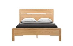 Julian Bowen Curve Bed, Oak, King