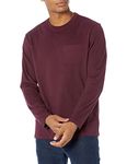 Amazon Essentials Men's Regular-Fit Long-Sleeve T-Shirt, Burgundy, L