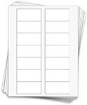 140 Labels for Spice Bottles, 3 x 1.5 inches, 100% Recycled White, 10 Sheets