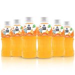 Sapphire Poko Loko Orange Flavoured Fruit Juice Drink with Nata De Coco | Refreshing Fruit Drink filled with Natural Fruit Fibres, 300ml (Pack of 6)