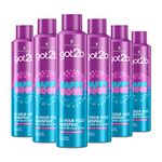 Schwarzkopf got2b Happy Hour Hairspray, 24 Hours Long Lasting Hold, Vegan, Silicone Free, 300 ml - Pack of 6