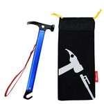 Azarxis Camping Hammer Camping Mallet with Peg Remover Tent Peg Stake Puller Heavy Duty Lightweight Aluminum Portable Multi-Function for Outdoor Picnic Hiking Backpacking (Blue)