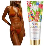 Onyx Suncolada Sunbed Tanning Accelerator with Bronzer & Outdoor Sun, Pineapple Sunbed Cream and Tan Accelerator for Sun