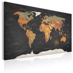 murando Canvas Wall Art 120x80 cm / 48"x32" 1 pc. Non-woven Canvas Prints Image Framed Artwork for Bedroom Living room Painting Picture Photo Home Decoration - world map world continent k-C-0048-b-c