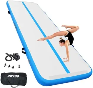 Dwzdd Gymnastics Air Mat 10ft/13ft/16ft/20ft Tumbling Mat Inflatable Gymnastics Tumble Track for Home/Gym/Training/Cheerleading/Water with Electric Pump