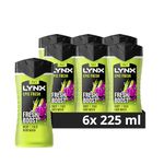 Lynx Epic Fresh 3-in-1 Bodywash shower gel with a grapefruit & tropical pineapple scent for a refreshing shower 6x 225 ml