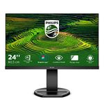 PHILIPS 241B8QJEB - 24 inch FHD Monitor, 60Hz, 5ms, IPS, Height adjust, Speakers, USB Hub (1920 x 1080, 300 cd/m², VGA, DVI, HDMI, DisplayPort, USB 3.0)