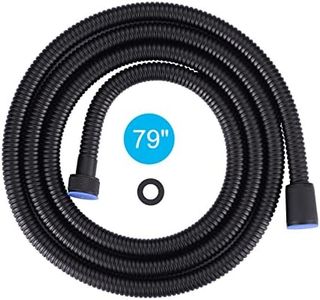79 Inches Shower Hose Matte Black Finished, ALEASHA SUS 304 Stainless Steel Extra Long Shower Head Hose Replacement Handheld Shower Head Hose for Pet Bathroom Bathing Cleaning