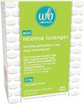 Wellness Basics - Mini Nicotine Lozenge (2mg - 135 Count) Stop Smoking Aid - Reduces Withdrawal Symptoms - Mint Flavor (Pack of 5 Vials)