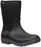 BOGS Ladies Crandall II Mid Zip Black Waterproof Insulated Winter Boots 72700 (Numeric_4)