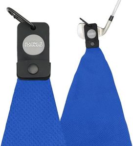 Playing It Forward Magnetic Golf Towel for Golf Bags with Clip for Men & Women, Waffle Weave Microfiber Golf Towel with Industrial Strength Magnet for Strong Hold to Golf Carts or Clubs