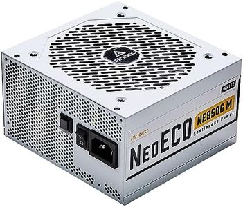 Antec NeoECO Series NE850G M White, 80 Plus Gold Certified, 850W Full Modular with PhaseWave Design, Japanese Caps, Zero RPM Manager, 120 mm Silent Fan, ATX 12V 2.4 & 7-Year Warranty