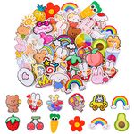 45 Pcs Acrylic Cute Pins for Backpacks, Kawaii Backpack Pins Set Cartoon Pins for Backpacks Aesthetic Christmas Pins for Girl Clothing Bag Jackets Hat Accessories (45 Assorted Styles)