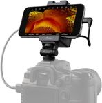 Accsoon SeeMo HDMI to USB C Video Capture Adapter for iPhone, Support 1080P 60FPS Video & Real-Time Monitoring/Streaming/Recording, iOS 12.0 Gold Later iPhone Adjustable-Black