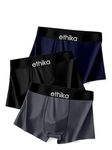 Ethika Ultra-Soft Nylon Lycra Ice-Silk Men's Shorts Underwear Trunks Multicolor (in, Alpha, L, Multicolor)