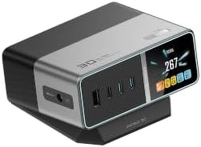 CUKTECH 30 Ultra Desktop Charging Station, 300W Max DC and 140W USB C Charger, 5-Port Fast GaN Charger, Compatible with iPhone, Galaxy, MacBook, Razer, Dell for Home Office, Gaming Desk Accessories
