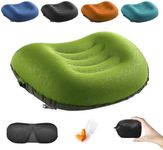 DAWNTREES Inflatable Camping Travel Pillow, Ultralight Pillow, Neck Pillow,Beach Pillow,Backpacking Pillow, Inflatable Pillow for Camping,Hiking, Ergonomic Inflating Pillows for Lumbar Support