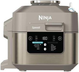 Ninja Speedi 12-in-1 Multi-Cooker, Air Fryer and Slow Cooker, 5.7L Cooking Pot, Meals for 4 in Minutes, Air Fry, Steam, Grill, Bake, Roast, Sear, Slow Cook and More, Stone Gold ON500UKSTGD