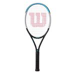 Wilson Ultra Power 100 Tennis Racket, For advanced players, Carbon/basalt fibre, Blue/Black/Grey, WR055010U1