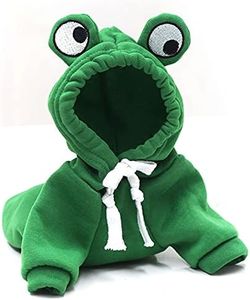 Warm Dog Winter Clothes Cute Fruit Dog Coat Hoodies Fleece Pet Dogs Costume Jacket for French Bulldog Chihuahua Ropa para Perro(Green,S)