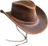 BRANDSLOCK Leather Cowboy Hat for M