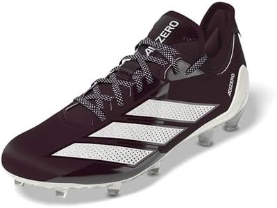 adidas Men's Adizero Electric.1 American Football Sneaker, Team Maroon/White/Team Maroon, 12