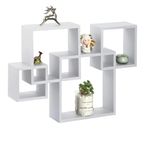 White Square Floating Shelves