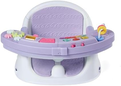 Infantino Music & Lights 3-in-1 Discovery Seat & Booster, Interactive Toddler Seat for Dining Table or Kitchen Chair, Baby Activity Center & Snack Tray, 20 Sounds & Songs, Lightweight Baby Essentials