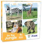 Frank in The Jungle Animal Puzzle - A Set of 4 Jigsaw Puzzle for Kids Above 4+ Years - Fun & Challenging Brain Booster Games - Educational Puzzle for Focus and Memory - 10502