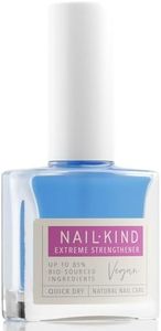 NAILKIND Extreme Nail Strengthener - Hard to Resist - Ultimate Treatment for Soft Brittle Nails - Quick Dry Protective Formula - Gentle to Nails - Peta Certified Cruelty Free - 8ml